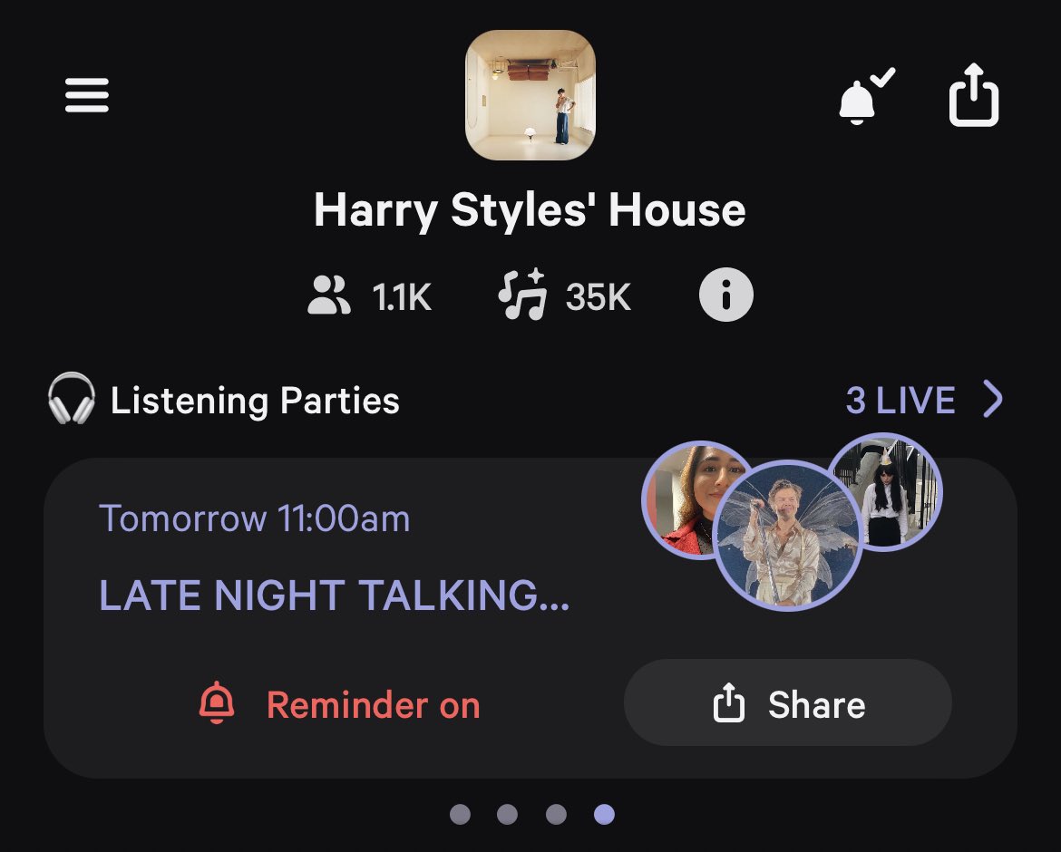 🚨 HARRIES: TOMORROW JULY 13TH 

🎥 You are cordially invited to our ‘Late Night Talking’ streaming party at 11am ET as a pregame to the music video drop at 12pm ET. 

You don’t want to miss this 👀 Come chat, talk, listen and stream with us!

RSVP: campground.xyz/upcoming/TesZ3…