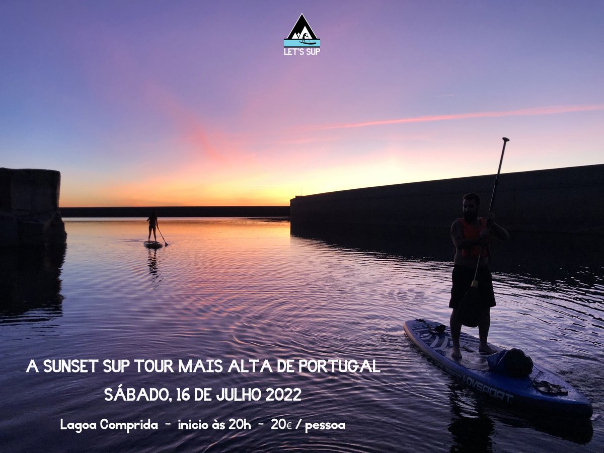 Portugal's Highest Stand-Up Paddle Tour @ Lagoa Comprida - Serra da Estrela - 1.600m high
Saturday, 16 July, 20h00

#letssup #letssupserradaestrela #letssupsunsetsuptour #sunsetsuptour #asunsetsuptourmaisaltadeportugal #serradaestrela #portugal