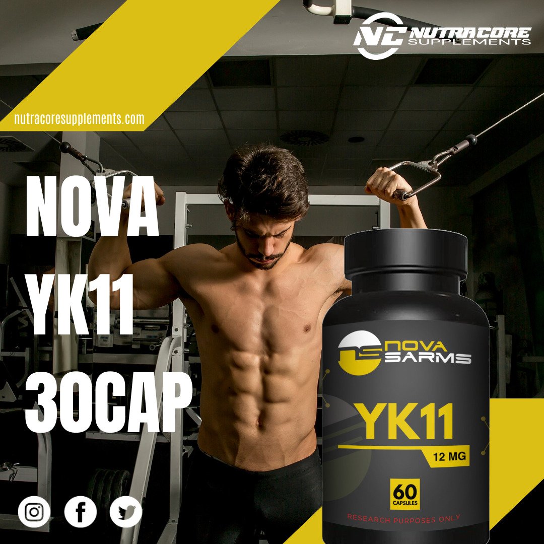 NOVA: YK11 30CAP 

YK-11 SARM Research has shown that YK-11 is very anabolic and androgenic. 
Order At: nutracoresupplements.com/products/nova-…
 #nutracoresupplement #supplement #supplementshop #supplementstore #nova #novayk11 #sarm #muscle #preworkout #postworkout #gym  #nutracoresupplementshop