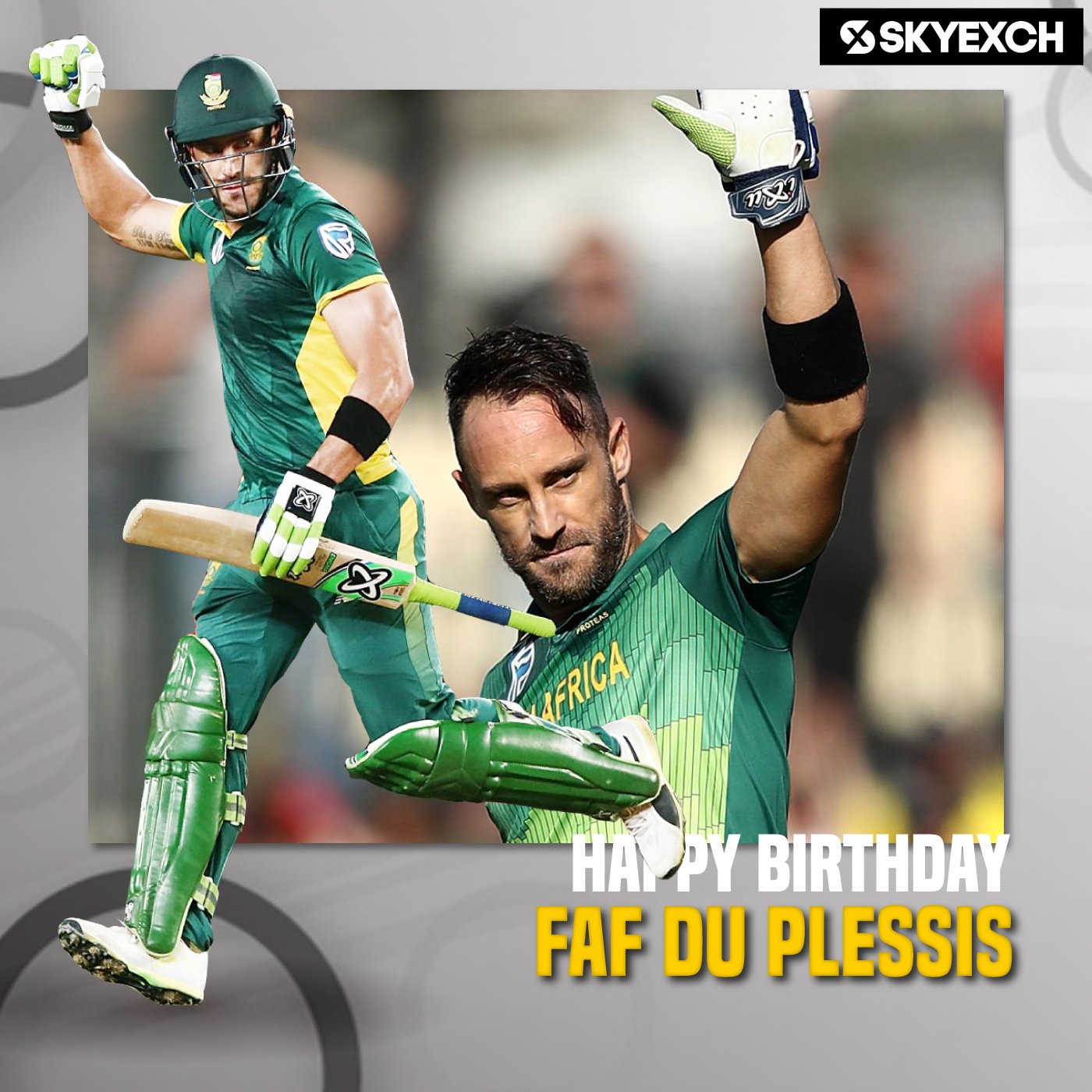 Happy Birthday Faf du plessis     