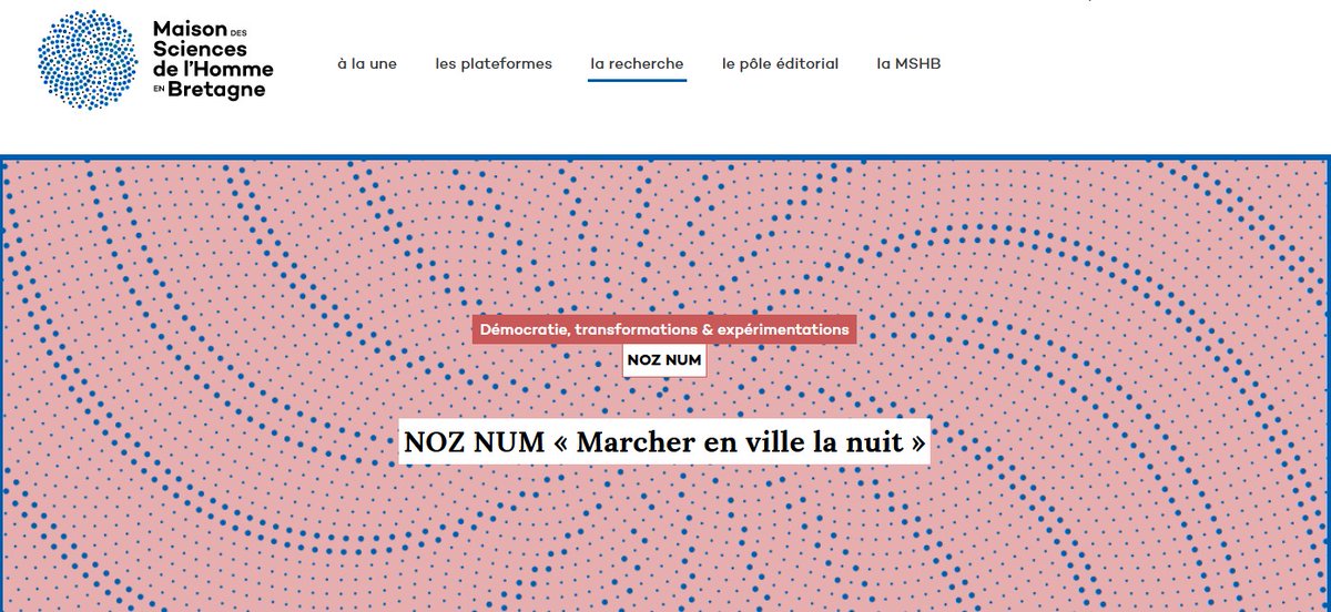 MshBretagne's tweet photo. Projet interdisciplinaire | NOZ NUM « Marcher en ville la nuit » avec les laboratoires #Géoarchitecture #LP3C @umr_ESO @UBO_UnivBrest @UnivRennes_2 @CNRS_dr17 @UnivRennes1 @UBS_universite @EHESP
👉 documenter l’expérience de la marche en ville la nuit
➕ https://t.co/QCKNRBWRJF https://t.co/c5EFDgzIw9