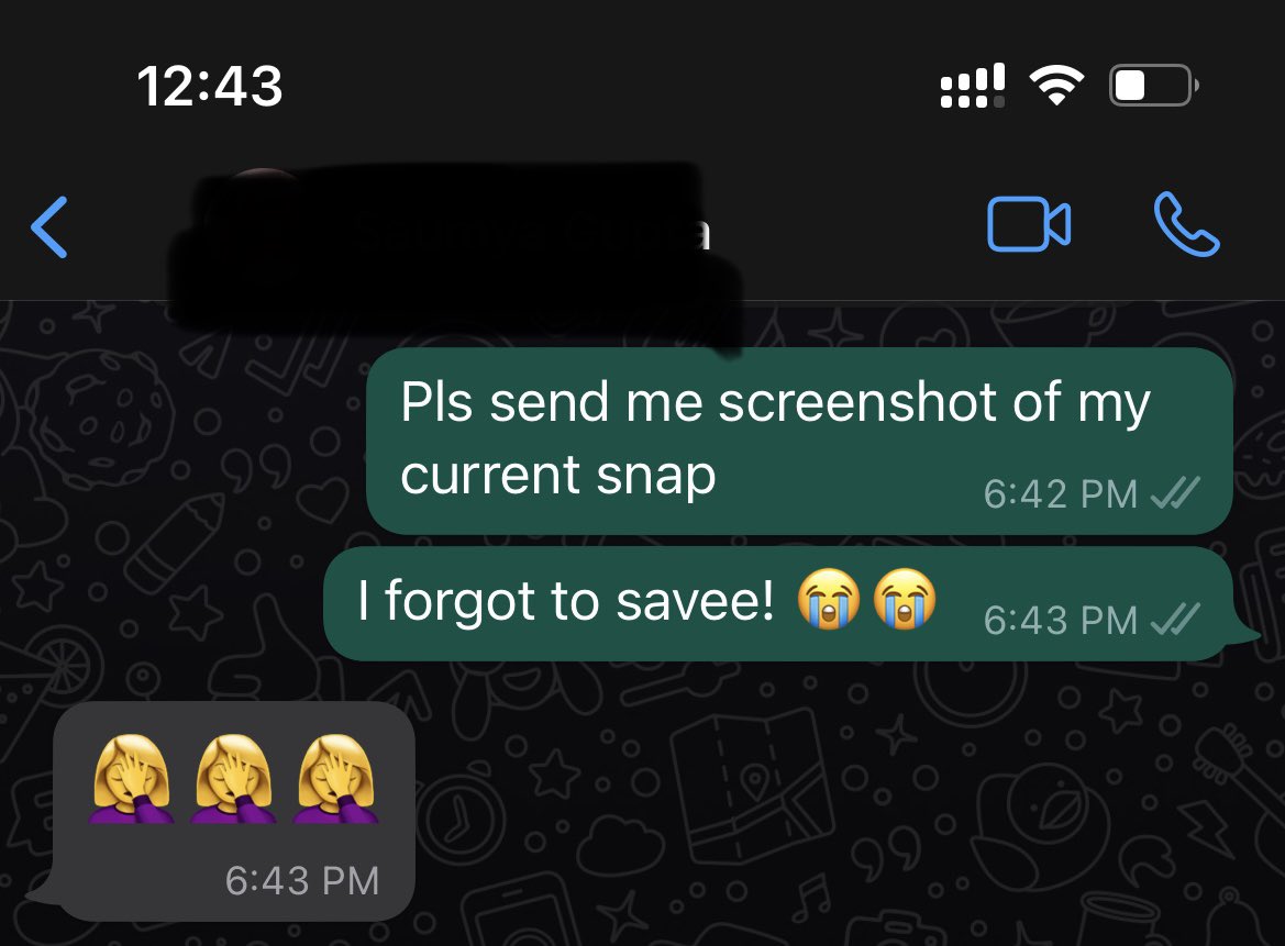 And you ask me about my life problems! 🤧