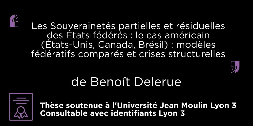 BULyon3's tweet photo. #ThèseLyon3 
La thèse 🎓en science politique 🌐de Benoit Delerue (@BenDelerue) est disponible en ligne 💻sur authentification avec vos identifiants Lyon 3 🔐
➡️Consultez-la ici : https://t.co/tLAfedTDBb https://t.co/wZzyp6NfG8
