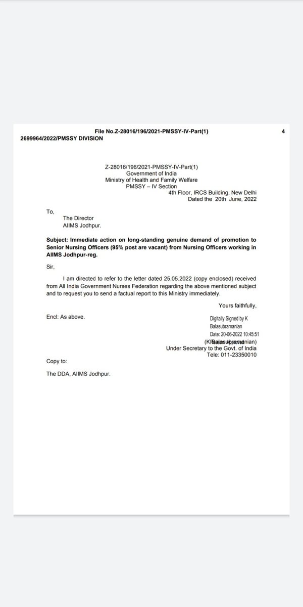 Nsgunionaiimsjd's tweet photo. AIIMS Jodhpur,Around 400 Nursing Officers,waiting for promotion since last 2years,many letters,by MOHFW,AIGNF,Nursing Officers Welfare Association,but no response,no action. Autocracy at its peak @aiims_jodhpur @mansukhmandviya @MoHFW_INDIA @aiesicnf @AIGNFNURSES @ppchaudharybjp https://t.co/EZUS7Fjds1