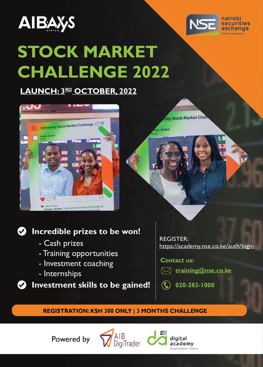 AIB_AXYSAfrica's tweet photo. NEW LAUNCH DATE: 3rd October 

Join for:
📌Investment coaching
📌Internship prize
📌Cash prizes 
📌Training opportunities 

Sign up: https://t.co/TgmfxpptYo https://t.co/j2rY0Mck9W