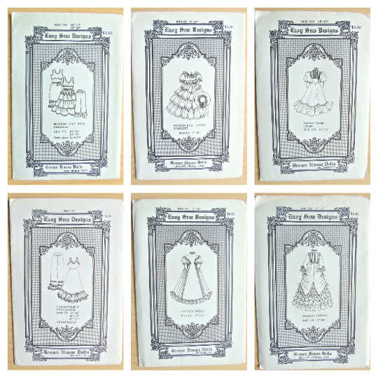 BettyJoanVint's tweet photo. We've just added some more vintage Sewing Patterns to our Etsy shop https://t.co/vjvRHsZB3k These are by Brown House Dolls and make clothes for dolls in Edwardian and Victorian style ❤️ #sewingpatterns #vintagesewingpatterns #sewingbee #dolls #dollsclothes #vintagedollsclothes https://t.co/4jUA3APjet