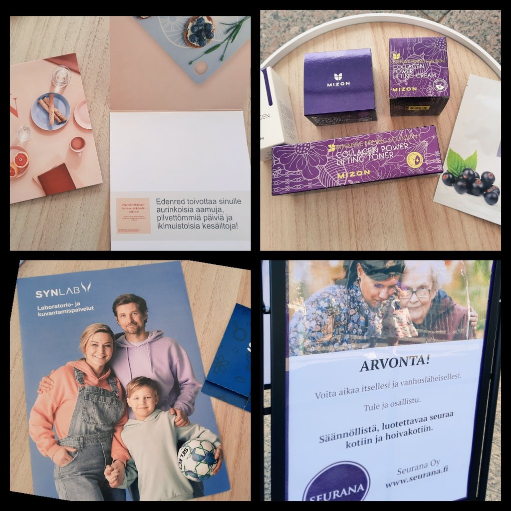 Seurana Oy (@seuranaoy) on Twitter photo Tule osastollemme <a href="/SuomiAreena/">SuomiAreena</a> ja osallistu arvontaan! Luvassa upeita palkintoja
💜Seurana-aikaa vanhusläheisellesi
💜<a href="/Gigantti/">Gigantti</a> Porista kuulokkeet
💜Bearelin 200 euron kosmetiikkapaketti ikäihmiselle
💜@edenredfinland Delicard-lahjakortteja
💜<a href="/synlabsuomi/">SYNLAB Suomi</a> 200 euron lahjakortti Tule osastollemme <a href="/SuomiAreena/">SuomiAreena</a> ja osallistu arvontaan! Luvassa upeita palkintoja
💜Seurana-aikaa vanhusläheisellesi
💜<a href="/Gigantti/">Gigantti</a> Porista kuulokkeet
💜Bearelin 200 euron kosmetiikkapaketti ikäihmiselle
💜@edenredfinland Delicard-lahjakortteja
💜<a href="/synlabsuomi/">SYNLAB Suomi</a> 200 euron lahjakortti