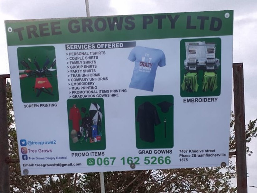TreeGrows2's tweet photo. For all your printing and signage requirements WhatsApp 078 5198 449/067 1625 266
Standard Mug: R70.00
Colour Change Mug: R110.00
#TreeGrows Cassper #embroidery #Printing #artwork #Ad MacG #Signage Soweto #PodcastAndChill #screenprinting #podcastandchillwithmacg #loadshedding https://t.co/xQm1NFrgWw