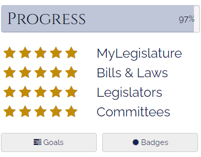 Don't talk to me unless you have AT LEAST 90% on MyLegislature