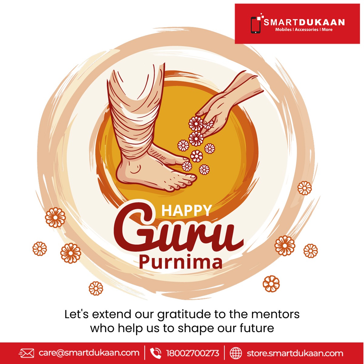 SmartDukaan's tweet photo. Let's extend our gratitude to the mentors who help us to shape our future. 

Happy Guru Purnima

#SmartDukaan #Smartphones #gurupurnima #guru #Teachers #mentors #HappyGuruPurnima https://t.co/92g2weaaBH