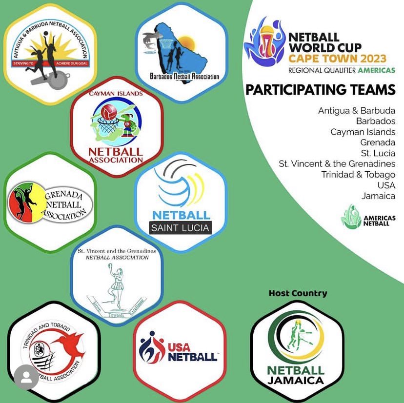 americasnetball's tweet photo. Teams participating in the โฆ@americasnetballโฉ regional โฆ@WorldNetball_โฉ World Cup qualifiers in South Africa. #nwc2023 #netball2023 #netballworldcup2023 โฆ@SANetballโฉ โฆ@NetballJamaicaโฉ https://t.co/vzvQviE6z7