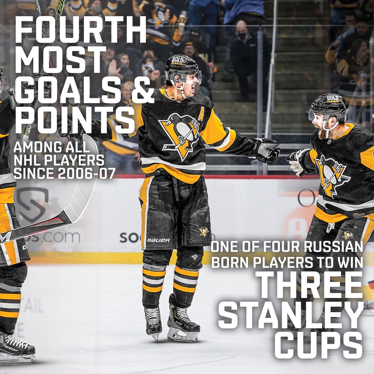 Evgeni Malkin is back in Pittsburgh for four more seasons 🙌🏻

The 7-time NHL All Star sits in the top-3 in <a href="/penguins/">Pittsburgh Penguins</a> history in all major categories. Only Sidney Crosby (17) and Mario Lemieux (17) have played more seasons in a Pittsburgh sweater than Malkin (16).