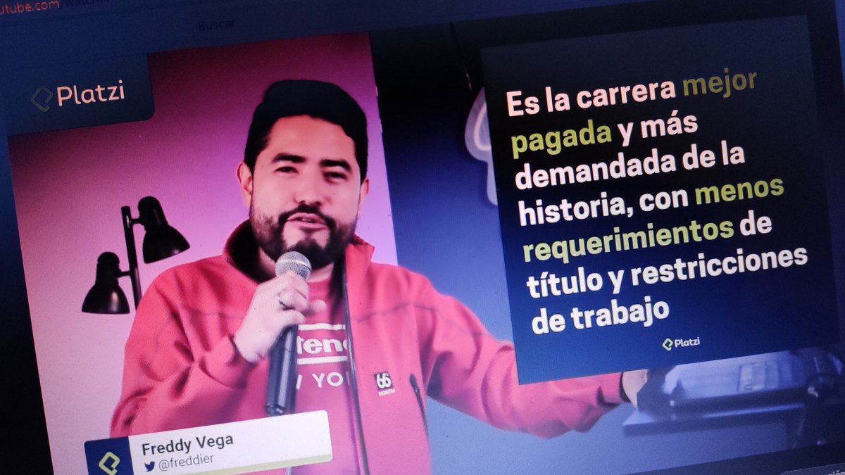 danidevjs_'s tweet photo. Es fácil frustrarse en este medio, este video me devolvió la inspiración como programador aún soy junior, "no parar de correr". Gracias @freddier
#elmejortrabajoquetuve
#platzi
#freddier https://t.co/eFo7ZX3HfD