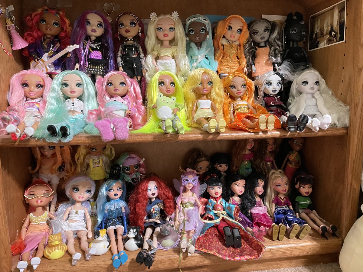 Gh0stly_Flower's tweet photo. Reorganized my MGA doll shelves. ✨✨✨
#rainbowhigh #bratz #bratzillaz #projectmc2 #bratzkidz #lolomg #loltweens #omgtweens #shadowhigh #dolltwt #doll #dolls https://t.co/2On7u1sAl6