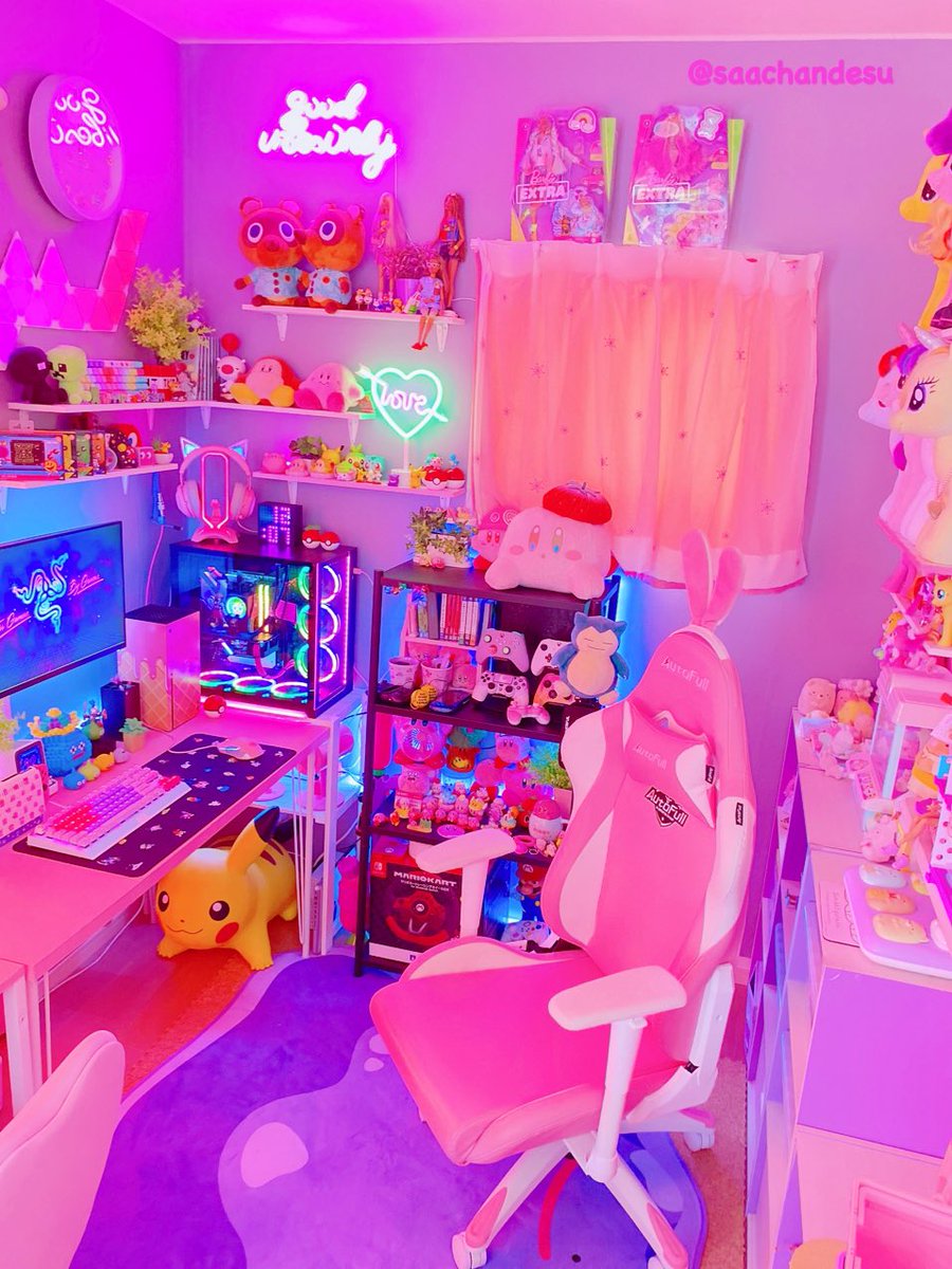 saachandesu_u_'s tweet image. 壁にネオンサインみたいなやつつけた
🤭💕💜💖✨
#autofull #cutegaming #ゲーム部屋