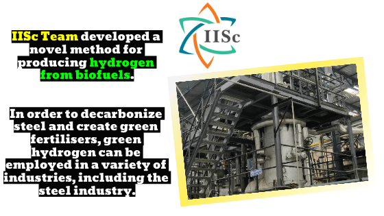 IISc Researcher develops cutting-edge technology to create hydrogen from biomass