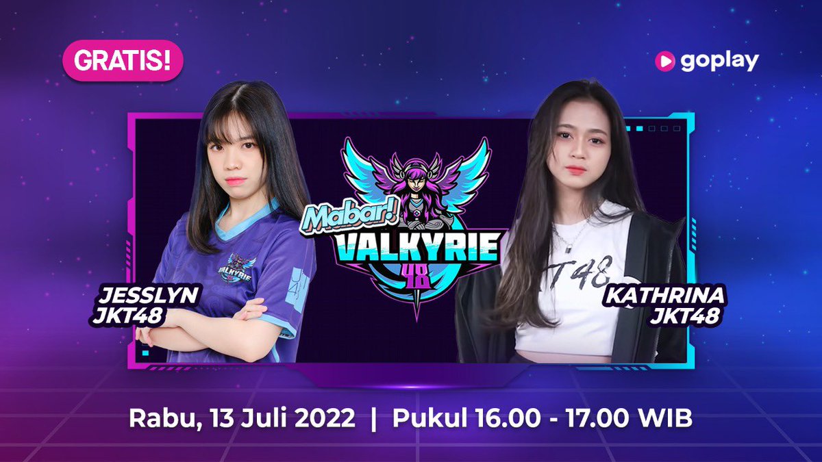 paragonpics_'s tweet photo. Siapa yang udah nungguin bokem di Mabar? Kali ini @I_KathrinaJKT48 bakal ditemenin @C_JesslynJKT48 main Stumble Guys. Apakah Jesslyn yang akan qualified? Ataukah Atin yang akan eleminated? Pokonya tonton aja keseruannya sore nanti!☝🏻

#JKT48 #JKT48Mabar https://t.co/yFEmeVblYy