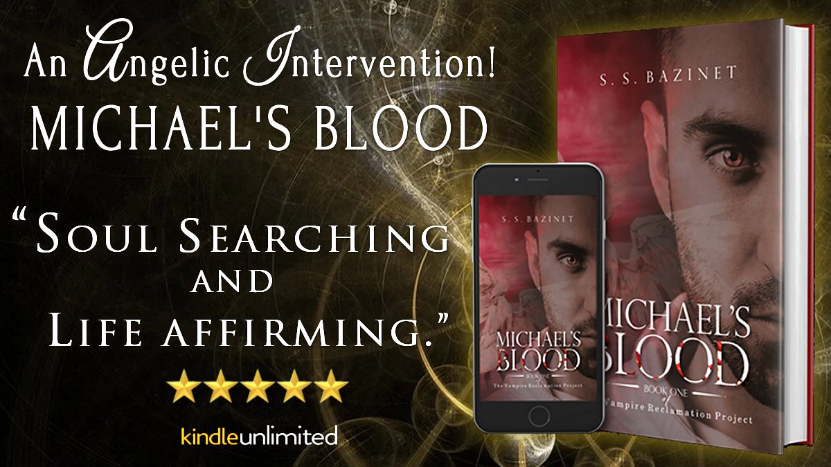 ✨MICHAEL’S BLOOD✨
amazon.com/dp/B0078HDGOK
Arel begs his mentor, Michael, to share his angelic blood!

“Refreshingly Original!”

Will his strength and Michael’s angelic blood be enough to purge the horror he's buried deep within?

#KU #GuardianAngel #Visionary #Inspirational