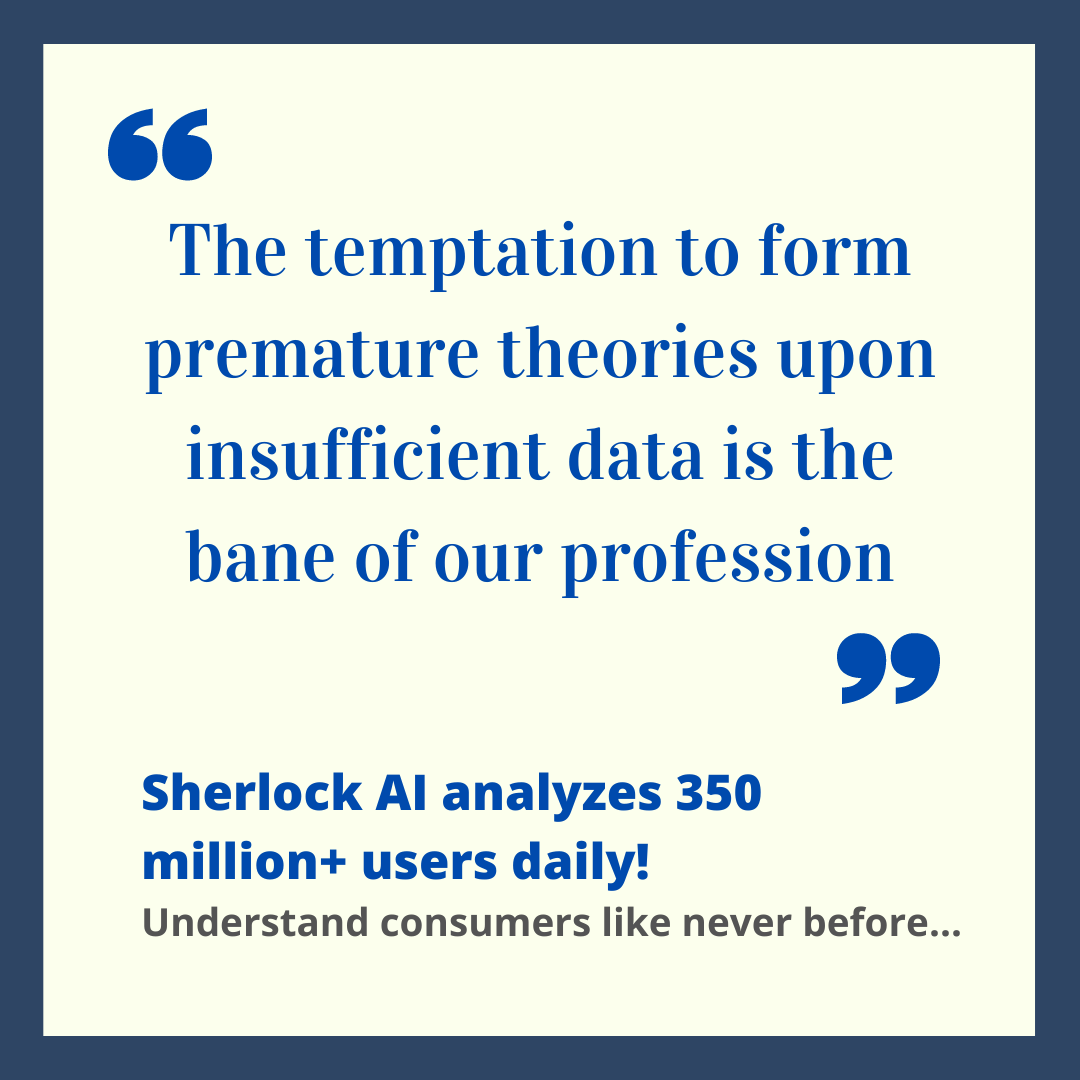 infanatweets's tweet photo. Sherlock AI doesn’t faff around like other digital marketing agencies. We analyze over 350 million users globally and understand consumer behavior from a grassroots level for you to have a razor-focused target audience and CAC reduction https://t.co/KCAZ2PW1f4