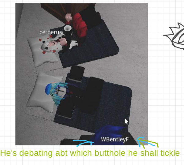 x321_x's tweet photo. IT'S WBentlyF THE BUTTHOLE TICKLER!!!! 

Me and my online kid @ijdnfjbfd are calling him the butthole tickler cause he banged us cause we were laying down on the sleeping bags and thought it was funny https://t.co/vdsNitU6tA