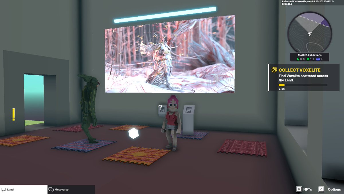 KenkrogK's tweet photo. @TheSandboxGame @MOCDA_ I just participated in the #TheSandbox weekly contest for a chance to win 200 mSAND! Here is my favorite piece from the ‘Impossible Worlds’ exhibition, check out my screenshot below!
👇 https://t.co/PuWTzPggy5