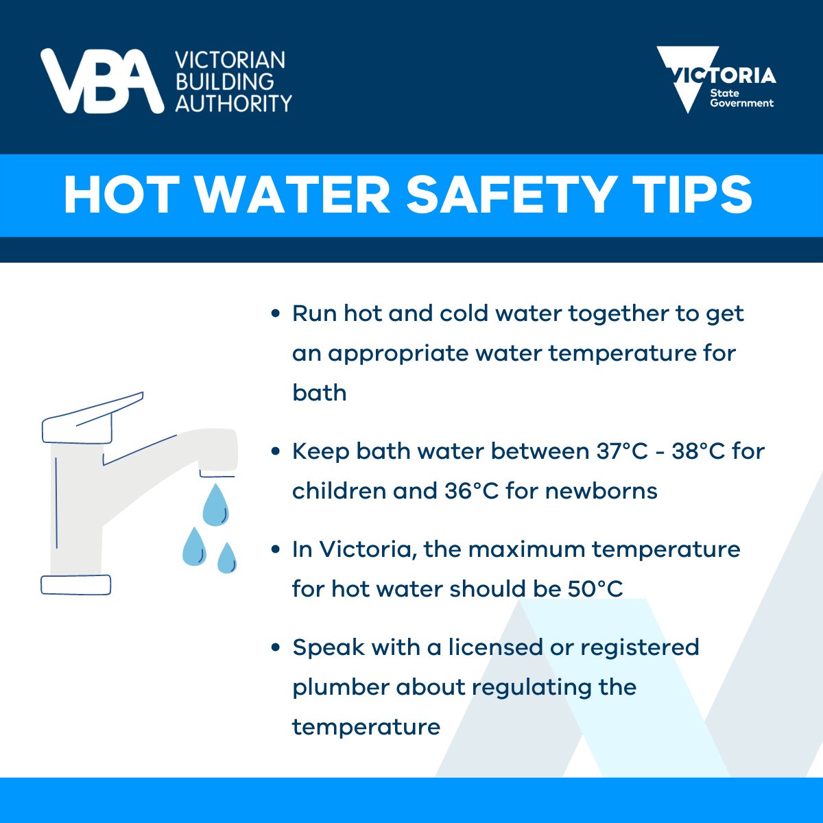 Hot water in baths and showers continue to cause serious burns and scalds to children. We urge Victorians to be extra vigilant around hot water in the home during winter, read more: vba.vic.gov.au/news/news/2022…