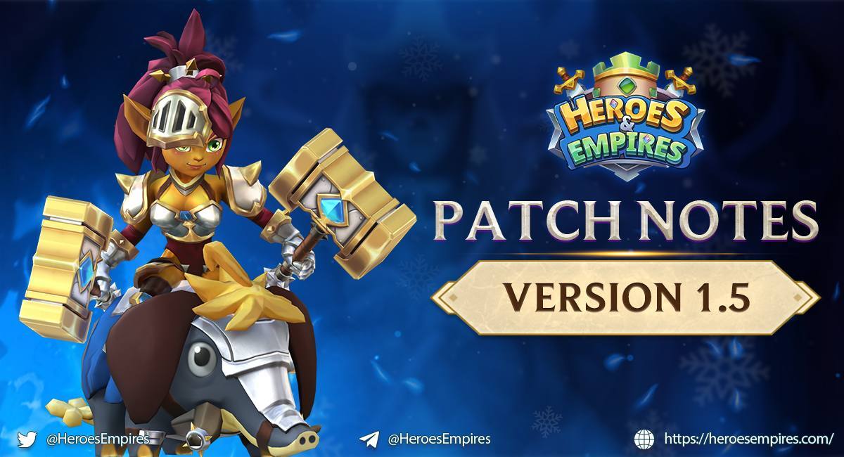 BexlyApp's tweet photo. [Official] Heroes &amp; Empires V1.5 Release ⚡️⚡️

After waiting for the latest game update, we are pleased to announce the significant changes included in version 1.5 (latest upgrade).

Let's access the game and enjoy the lastest version.

#skilltoearn #HE #heroesandempires #heroese https://t.co/qOWMXjnOtq