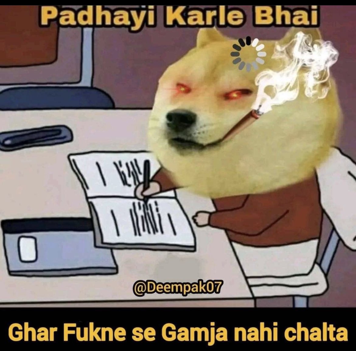 indiandogesh's tweet photo. Full Padhayibaamzi @indiandogesh https://t.co/hSVa0k4MKz