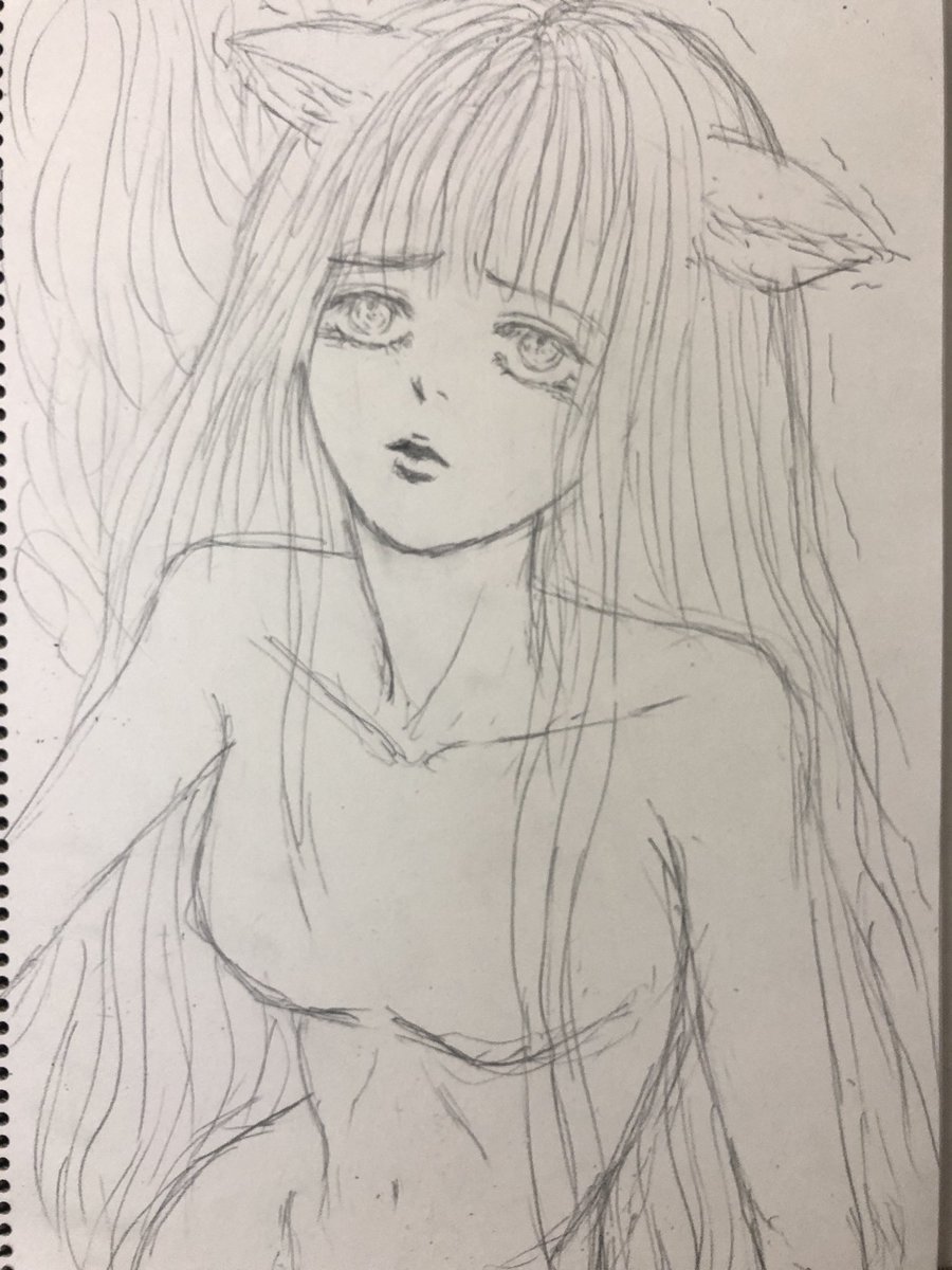 karina042205's tweet photo. ケモミミのラクガキ ＃絵描きさんと繋がりたい ＃落書イラ ＃落書向上委員会 https://t.co/woxplKZEJB