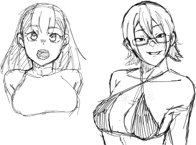 癖弱い絵と癖強い絵 