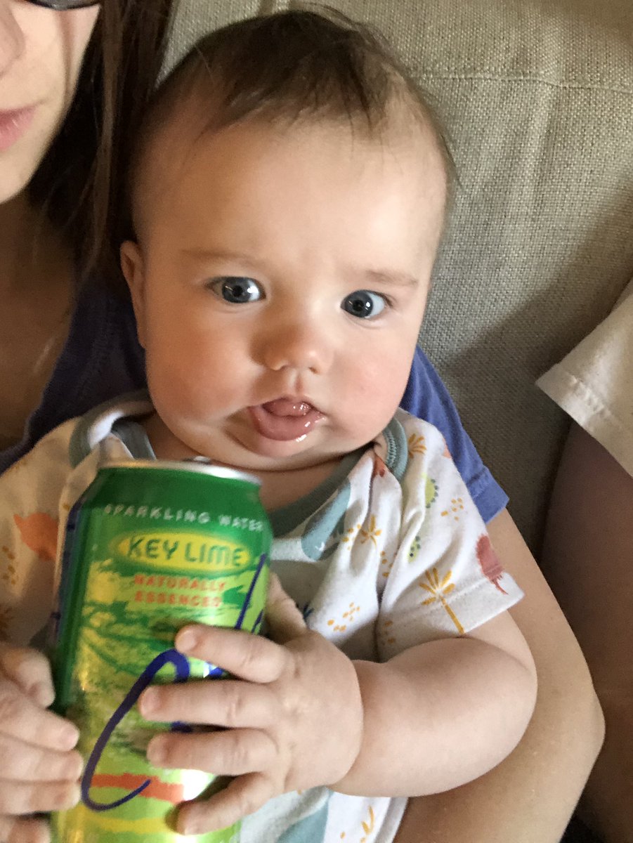 peepeedee's tweet image. He’s been trying to get his hands on some ice cold la croix since he was 4 months old (this is an empty can)