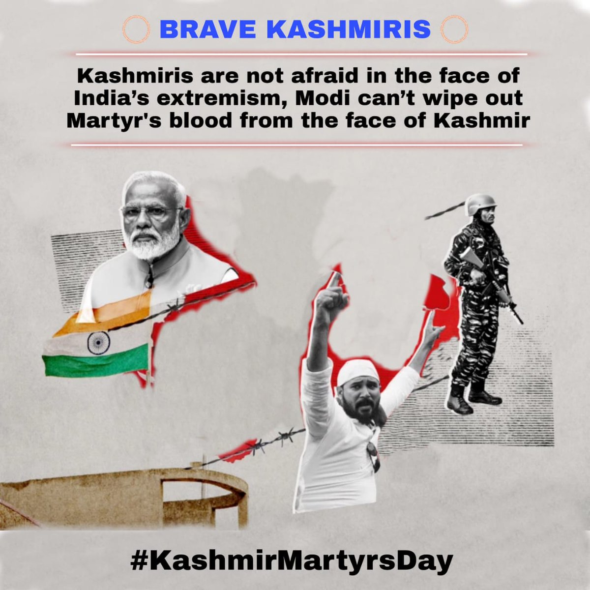 Persecution of Kashmiris has come to an end but the Modi government and the world do not ask the UN why these human beings are being killed.
#KashmirMartyrsDay
<a href="/OfficialDGISPR/">DG ISPR</a>
<a href="/PPYOfficial/">Pakistan Patriotic Youth (Official)</a> @KamranRiazPPY