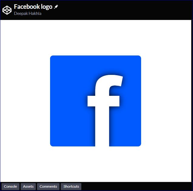DeepakHakhla's tweet photo. #DAY25 of #100daysofcodechallenge
Facebook logo using #CSS
Code Source ๐๐๐ @CodePen https://t.co/aCZ5pO8pG1
#html #css #javascript #web3 #csspower https://t.co/P4PNgjB7M8