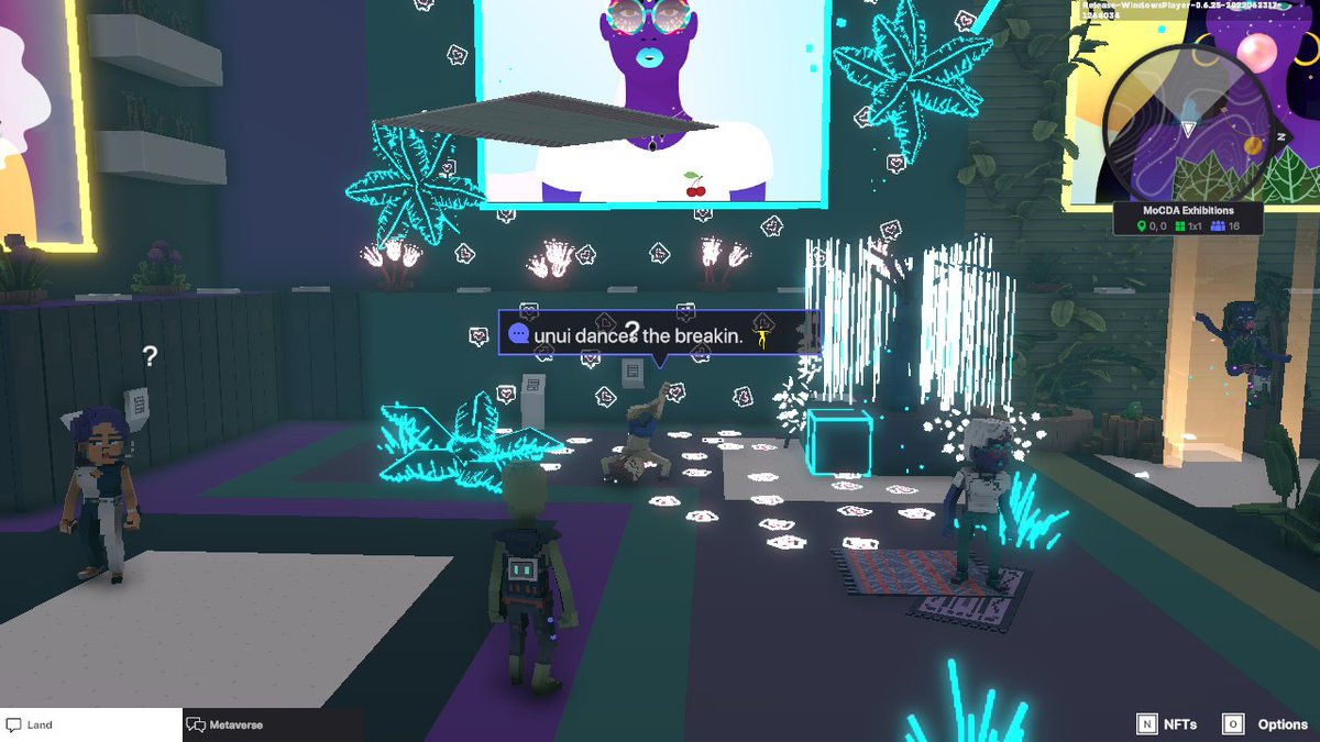 Saktawe1's tweet photo. @TheSandboxGame @MOCDA_ I just participated in the #TheSandbox weekly contest for a chance to win 200 mSAND! Here is my favorite piece from the ‘Impossible Worlds’ exhibition, check out my screenshot below!
👇 https://t.co/CQlVZ7J1Ka