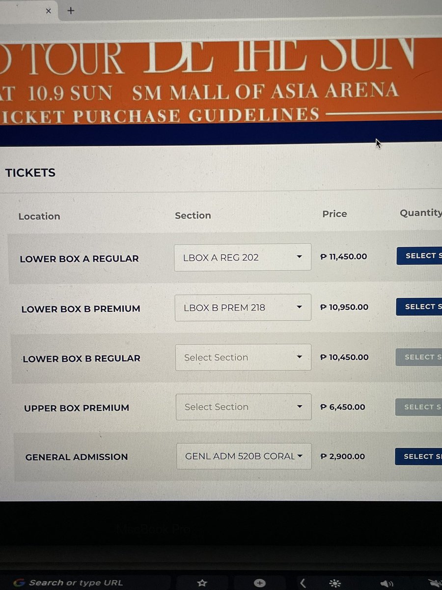 multiseoul_'s tweet photo. so standing nalang from gen ad to vip kasi laging walang available seats #BeTheSuninManilaPRESALE https://t.co/91JTaDbagD