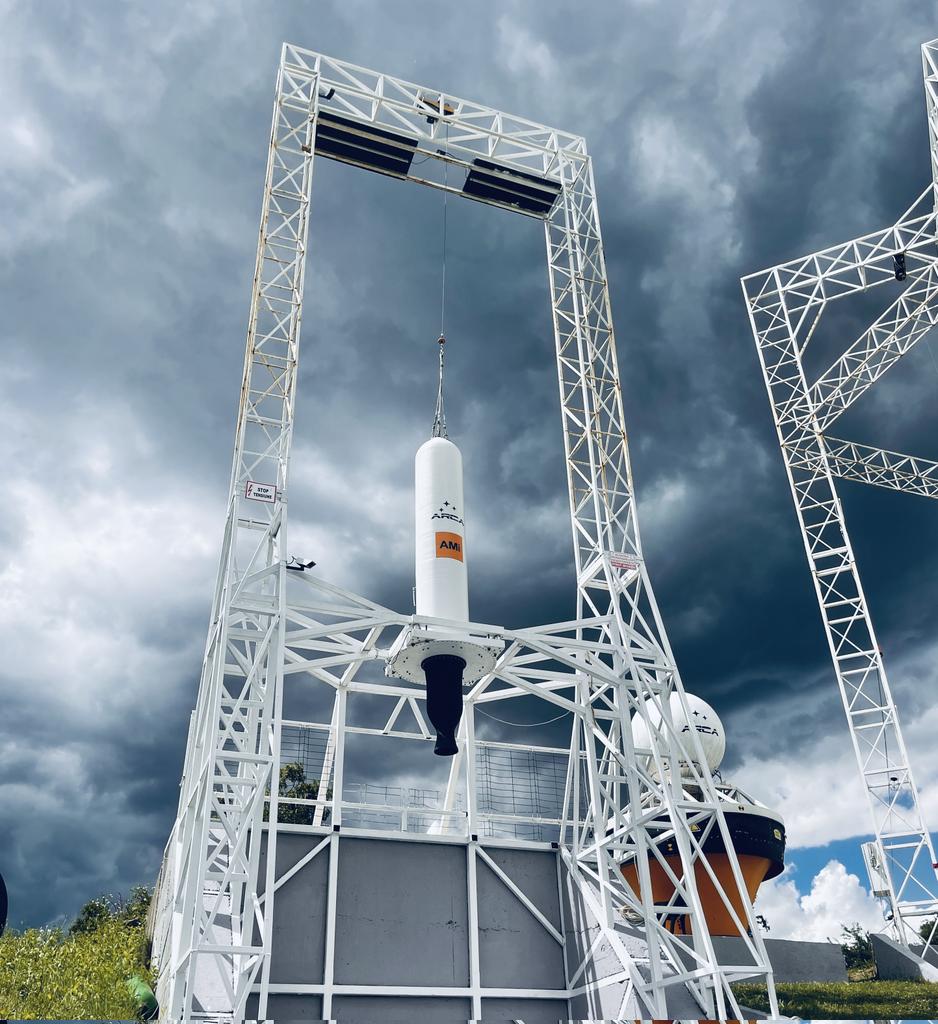 amiexploration's tweet photo. A 1 ton-force LAS-1 rocket engine was integrated on the test stand. The use of this small engine will be unveiled during the upcoming Space & Crypto Keynote that was rescheduled due to bad weather. The rescheduled date to be announced in the next days.
#AMiExploration #AMiCrypto https://t.co/tIyJ21pZlI