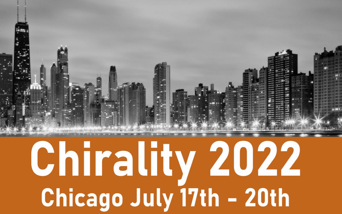 chirality2022's tweet photo. Welcome to Chirality 2022! The meeting kicks off this week with an incredible speaker lineup and fun social events.  You can still register so you don't miss out on two Nobel Laureates (Sir Fraser Stoddart and Sir David MacMillan) along with many more! #Chirality2022 #Chirality https://t.co/yB4cKTEsfG