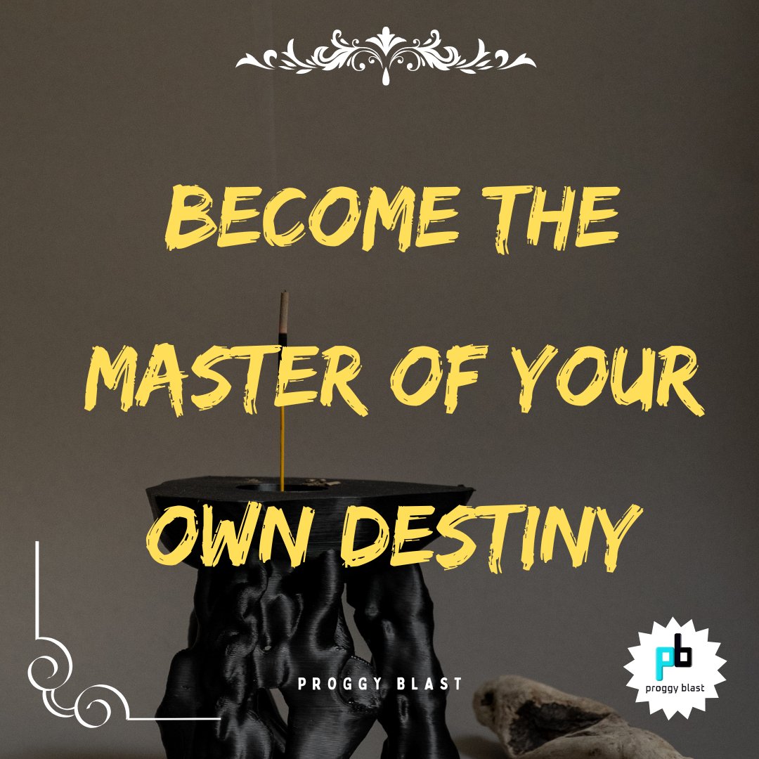proggyblast's tweet photo. Become the master of your own Destiny. #proggyblast #quoteoftheday #balajisb https://t.co/s2zsruyFi5