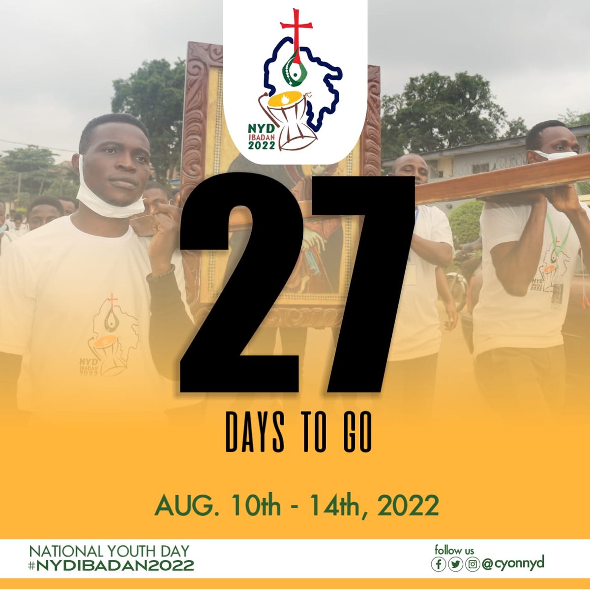 CyonNyd's tweet photo. 2️⃣7️⃣ Days To Go To Ìbàdàn ⏱️⏱️

"The icon of Our Lady Salus Populi Romani, who portrays the Virgin Mary with the Child in her arm was introduced by Pope John Paul II as a symbol of Mary's presence among young people."

#nydibadan22 https://t.co/Xy6s0FhBnM