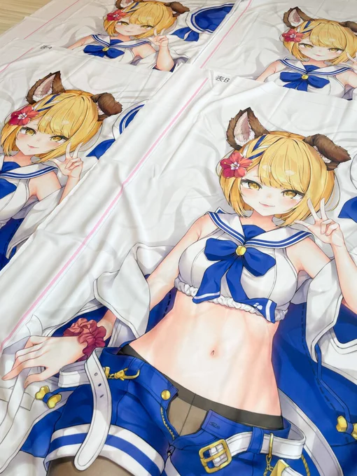 抱き枕カバーの色校正届きました!細部のディテールやタイツの質感まで綺麗に印刷されていて、手触りも抜群です完成品どうぞお楽しみに!!! 