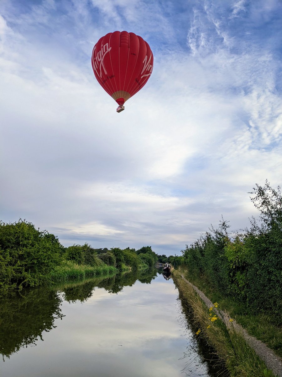 They were so close I could wave to the people in the basket.