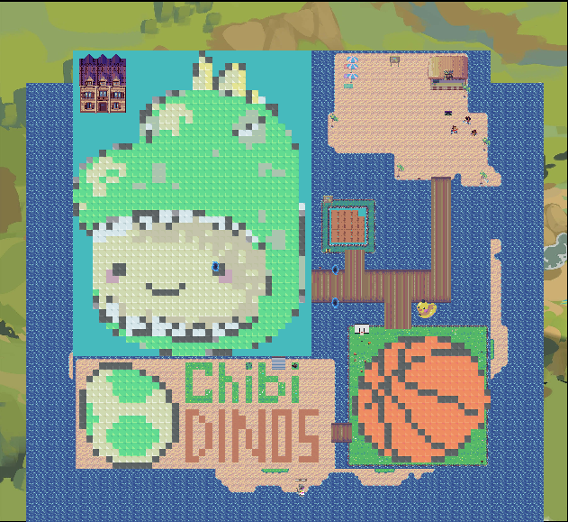FabulousFanClub's tweet photo. The partnership between @DinosChibi and @pixels_online is looking great with this custom island farm in their 2D metaverse!

Who's ready to farm for the Dinos (with their own pixelated Chibi Dino #NFT)? https://t.co/yudYd1ArXg