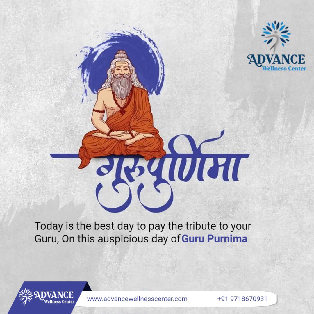 Advancewellnes7's tweet photo. गुरू ब्रह्मा गुरू विष्णु, गुरु देवो महेश्वरा गुरु साक्षात परब्रह्म, तस्मै श्री गुरुवे नमः
Vist Now 
🌐https://t.co/nJvAmtups5
📞+91-9718670931 

#happygurupurnima2022 #drajaykuamr #advancewellnesslab #24hoursemerngency #drajaykuamr #advancewellnesscenter https://t.co/kpUPcw7MwQ
