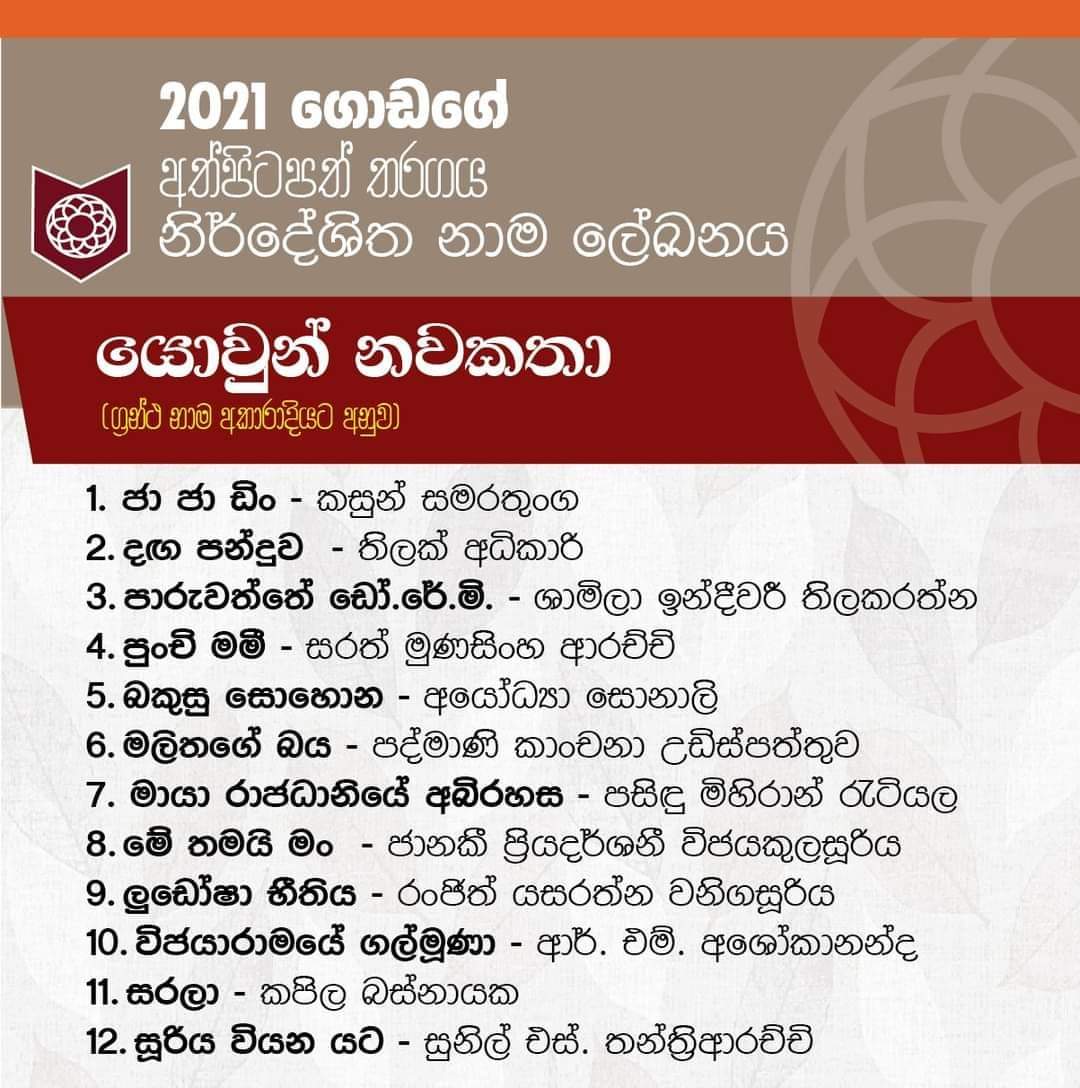 <a href="/Ayodhyasonali/">The Black Cat Spirit (Ayodhya sonali)</a> මා විසින් රචිත බකුසු සොහොන
යොවුන් නවකතාව
ළඟදීම...
#youngadult #Sinhala #Godage