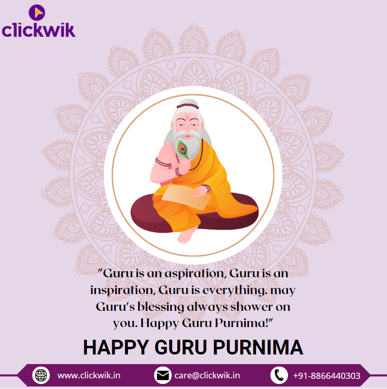ClickWikIN's tweet image. &quot;Guru is an aspiration, #Guru is an inspiration, Guru is everything. may Guru&apos;s blessing always shower on you. #HappyGuruPurnima!&quot;