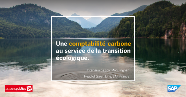 Loic Maquinghen, Head of Green Line chez SAP France, explique comment SAP permet de récupérer des données de différentes sources pour fournir aux organismes publics des informations tangibles pour répondre aux exigences environnementales. #Sustainability bit.ly/3Ixinaq