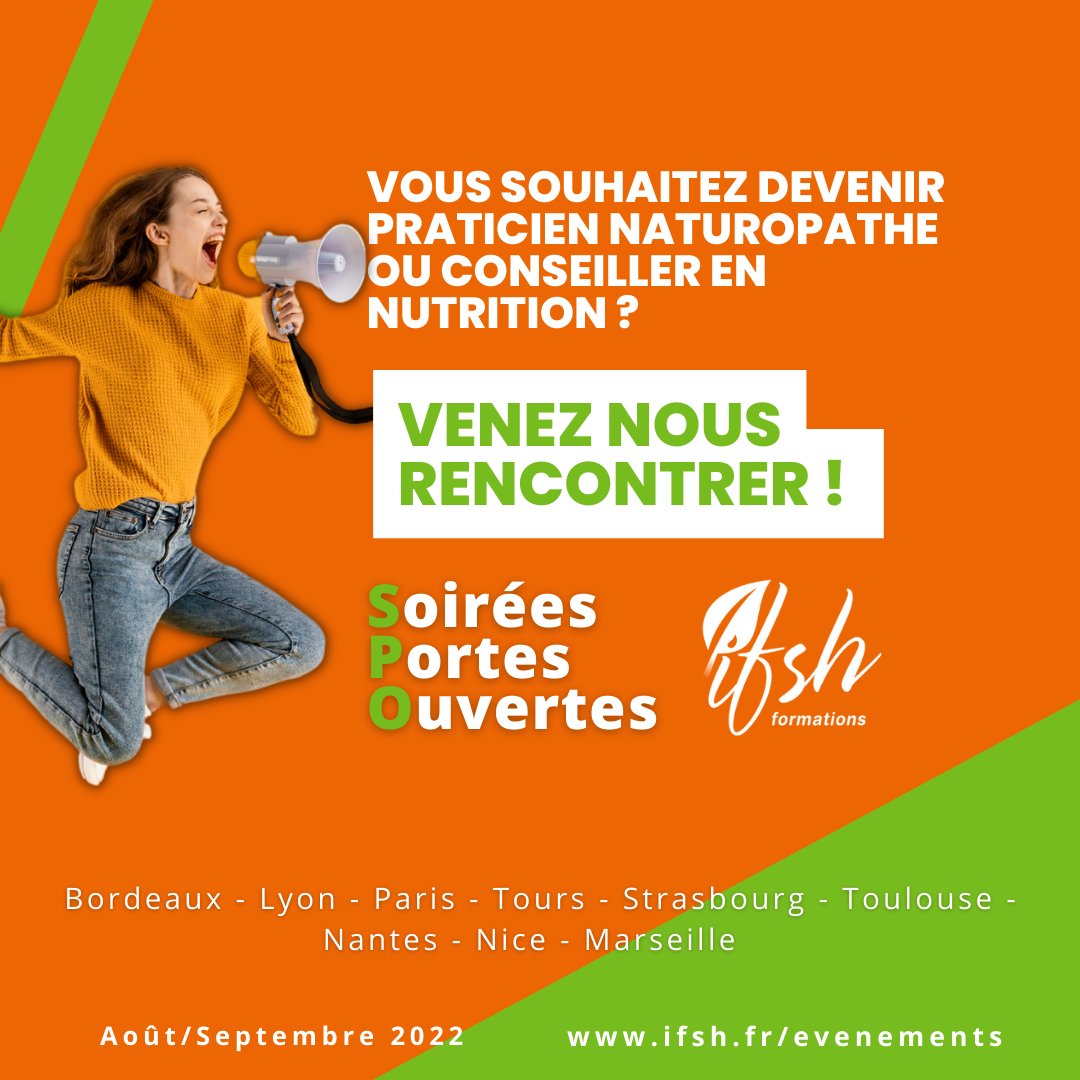 IFSH_Formations's tweet image. [Portes ouvertes 2022 🌿] : Venez nous rencontrer en présentiel, dans nos 9 lieux de formation ! 

⚪Inscrivez-vous gratuitement, dès maintenant sur : ifsh.fr/evenements