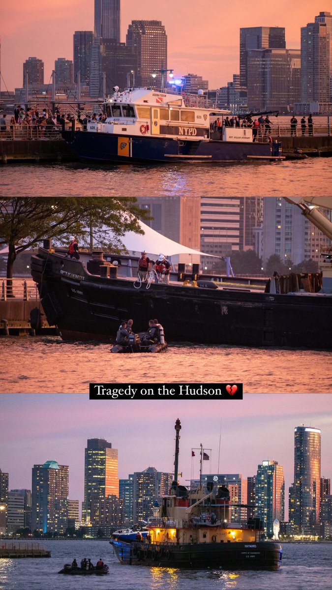 em_uhhhhh's tweet photo. Tragedy on the Hudson tonight 💔 #hudsonriver #hrpk #reportage #manhattan #currentevents https://t.co/SKfIai4gKM