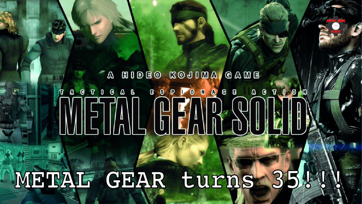 MetalGearStudy's tweet image. Can't wait for this video to drop later today.
Happy anniversary everyone. #METALGEAR #35thanniversary