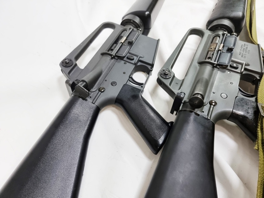 G1lover2's tweet photo. 従来のホビーフィックスM16A1は現存する最高のダミーモデルガン。 これを入手して過去に私が軍で使った装備に変えたことをとても嬉しく思う。 https://t.co/HEFhhIy02d